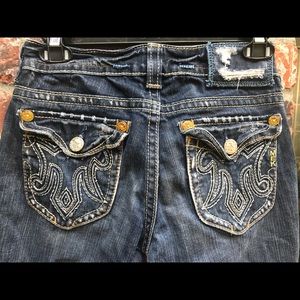 MEK Oaxaca, designer boot cut jeans, size 26